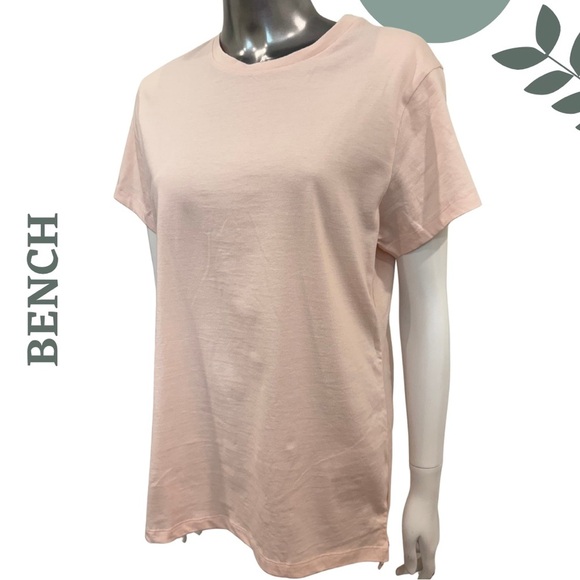🛍️3/$40 BENCH Cotton T-Shirt Bundle – 2 Pack Pink Navy Blue Short Sleeve Medium - Picture 4 of 8